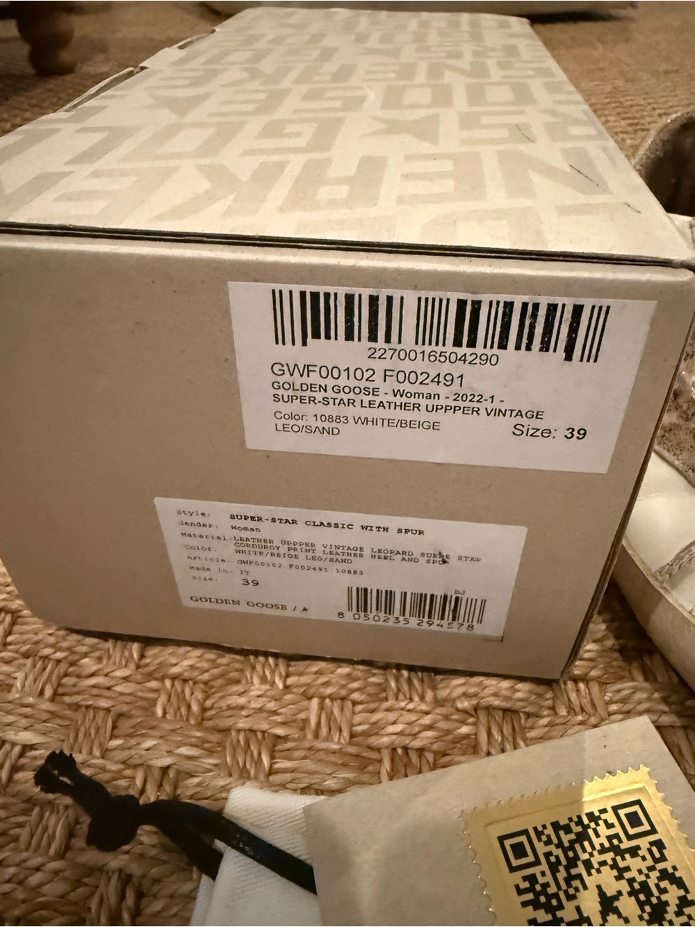 Golden Goose White Leather Superstar sz 39 original owner and packaging - Picture 6 of 10